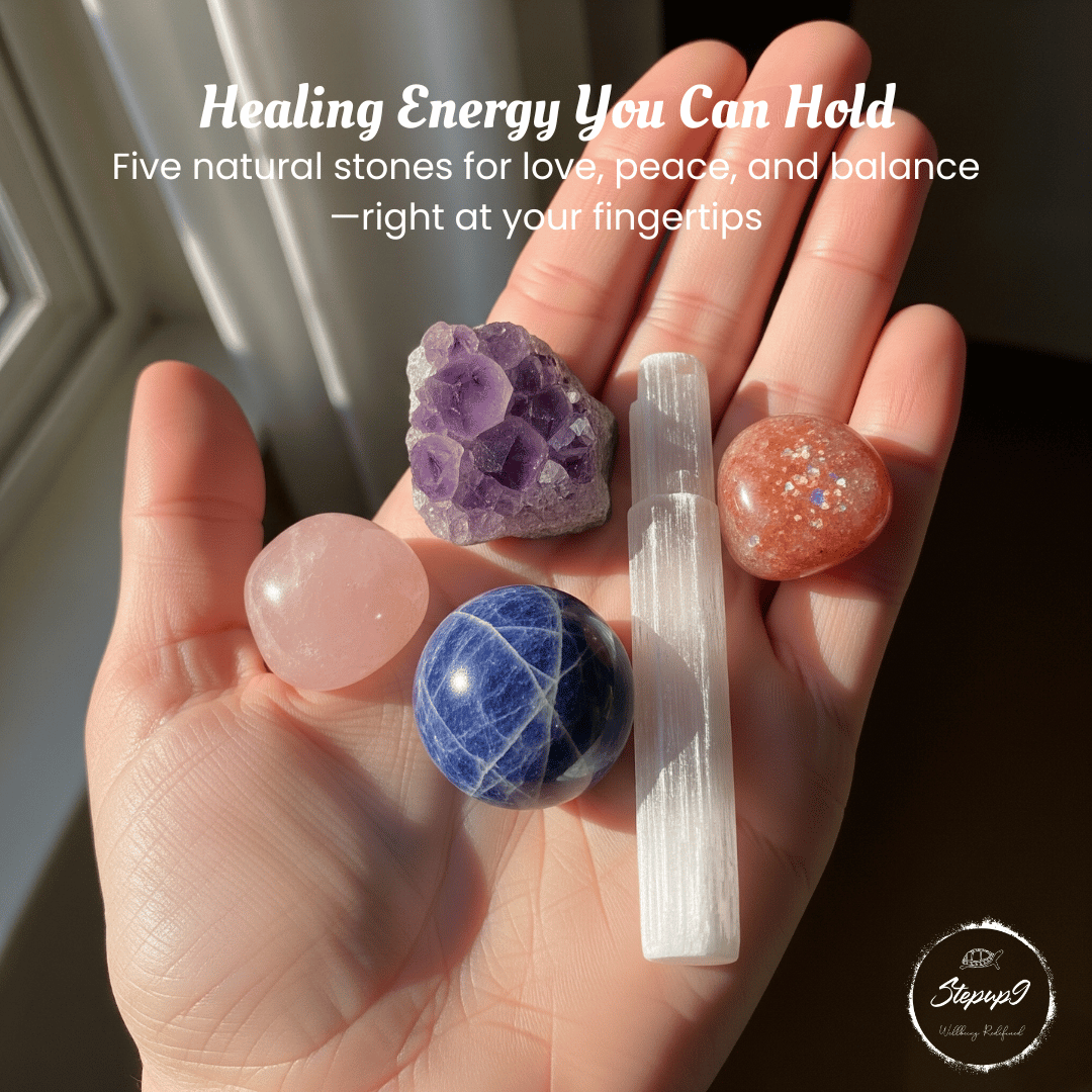 Amethyst and Rose Quartz Mix Tumble Set