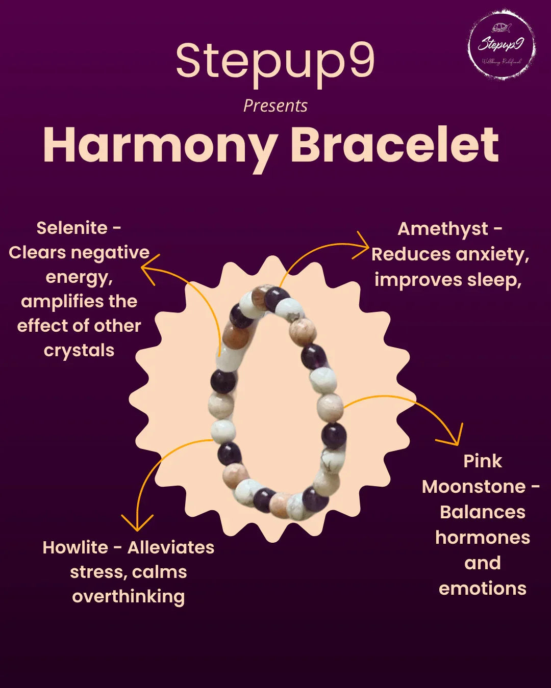 Serenity Harmony Crystal Bracelet - Stepup9