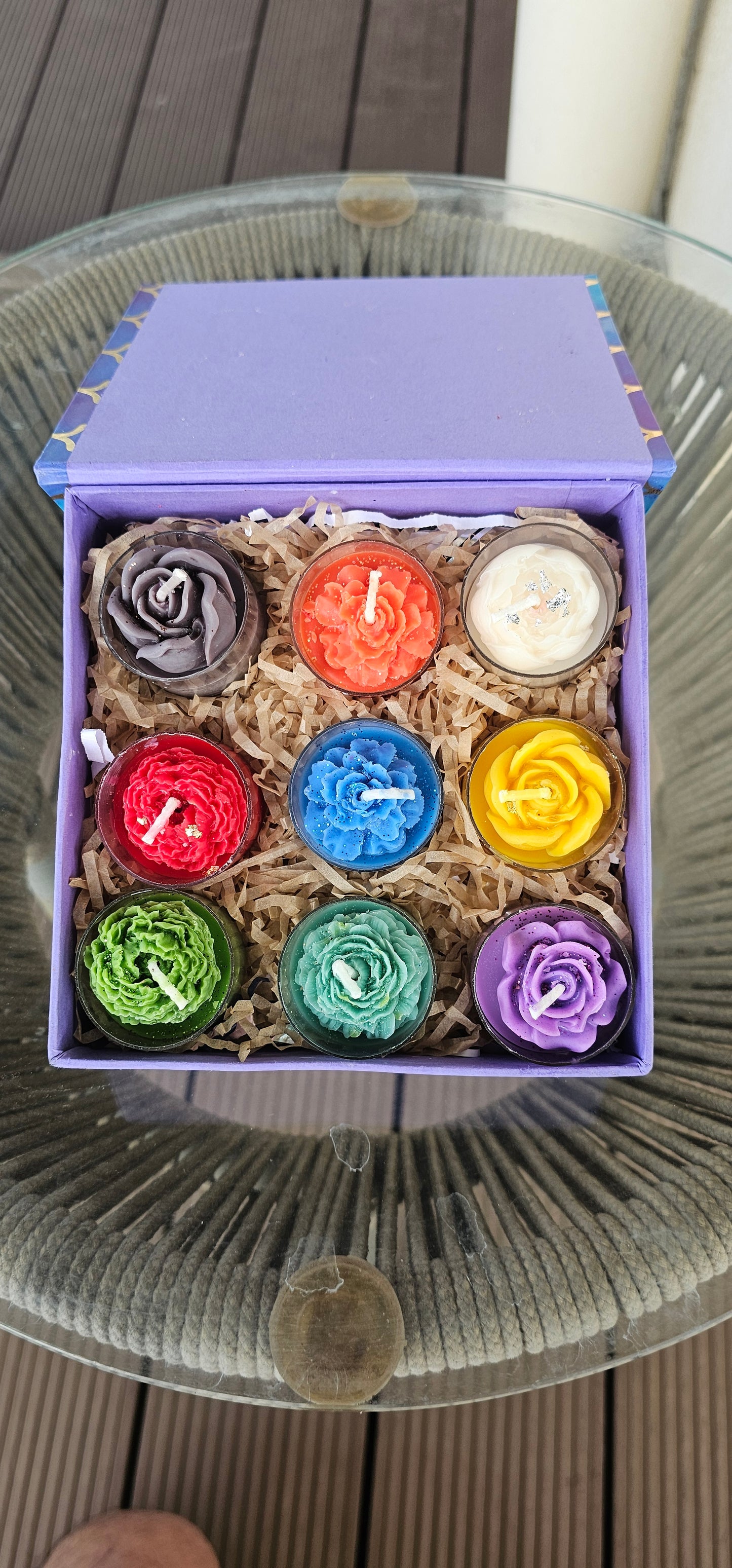 Navratri 9 Divine Candles Set