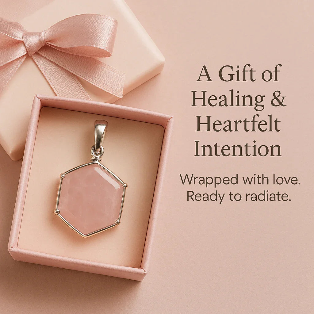 Rose Quartz Star Of David Pendant - Stepup9