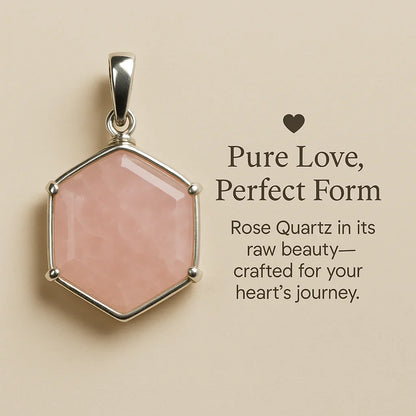 Rose Quartz Star Of David Pendant - Stepup9