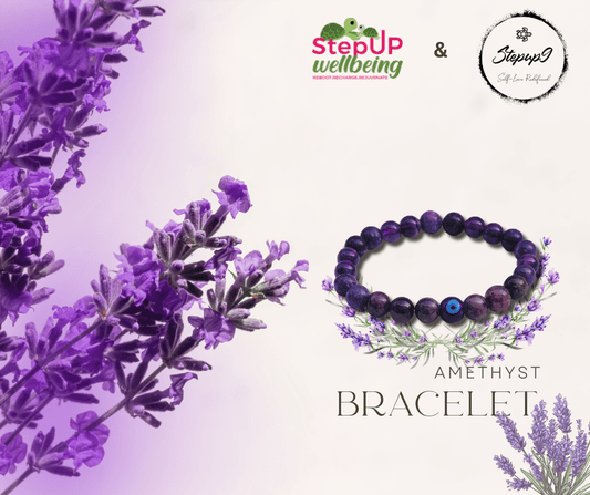 Amethyst with Evil Eye Bracelet - The Guardian of Tranquility and Protection - Stepup9