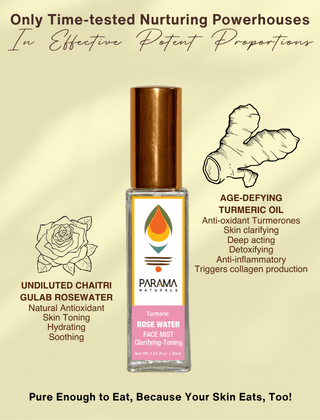 Turmeric ROSE WATER Face Mist Clarifying - Toning - Stepup9